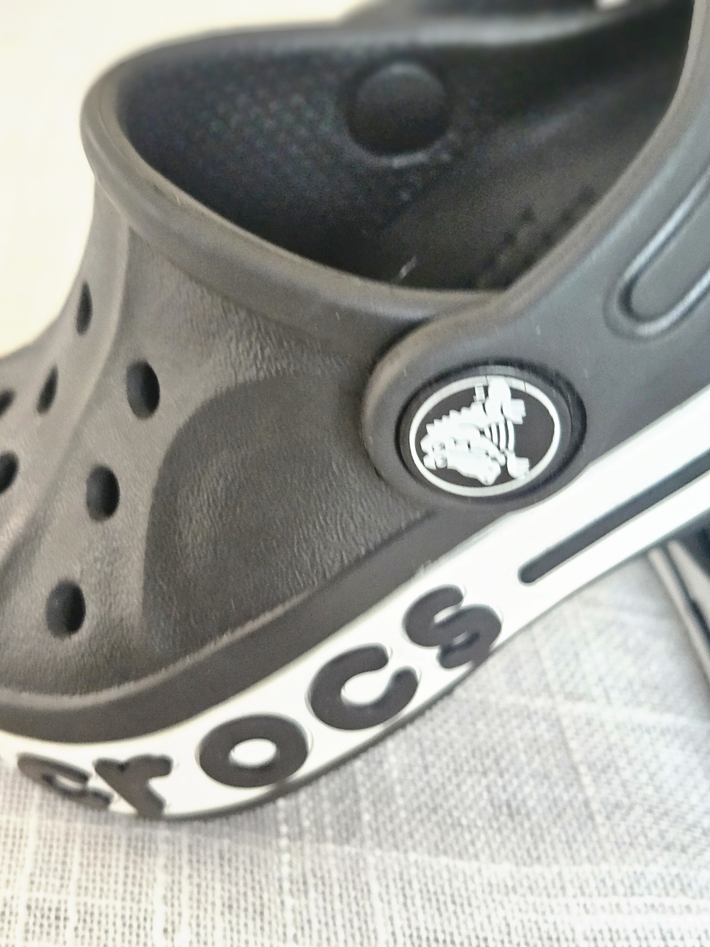 ​Crocs Toddler Bayaband Clogs - Black/White - Size 5C - Picture 3 of 8